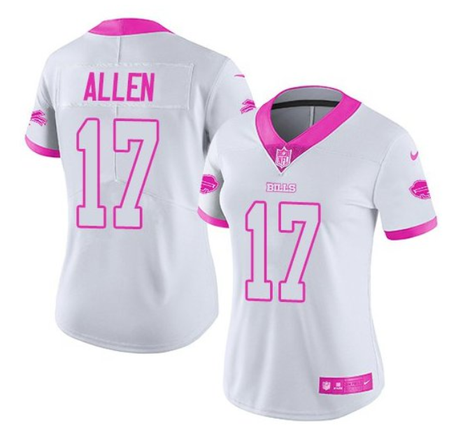 Men's Buffalo Bills ACTIVE PLAYER Custom White Pink Vapor Untouchable Limited Stitched Jersey Men's Buffalo Bills ACTIVE PLAYER Custom White Pink Vapor Untouchable Limited Stitched Jersey